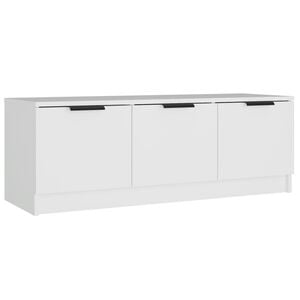 vidaXL Mobile Porta TV Bianco 102x35x36,5 cm in Legno Multistrato