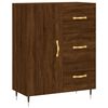 vidaXL Credenza Rovere Marrone 69,5x34x180 cm in Legno Multistrato