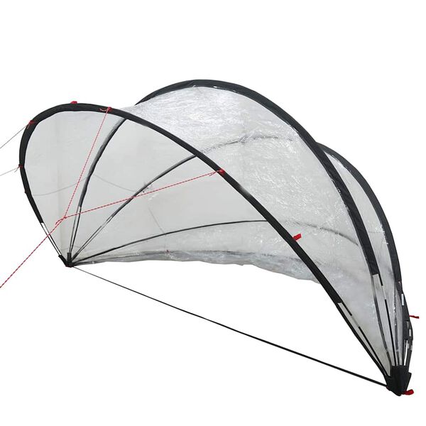 vidaXL Dome Piscina Trasparente 336 x 322 x 160 cm PVC