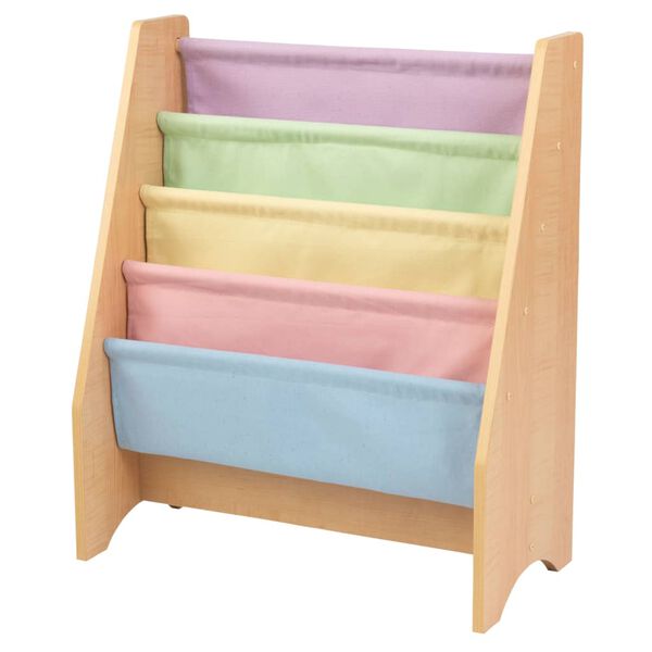 KidKraft Libreria per Bambini Pastello e Naturale 60,96x29,85x71,12cm