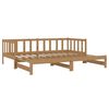 vidaXL Dormeuse Estraibile 2x(90x200) cm Ambra Legno Massello di Pino