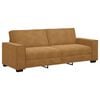 vidaXL Divano a 3 Posti Marrone 220x78x84 cm in Velluto