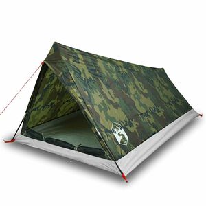 vidaXL Tenda da Campeggio per 2 Persone Mimetica Impermeabile
