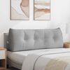 vidaXL Cuscino per Schiena Grigio Nuvola 140 x 24 x 50 cm Tessuto