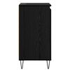vidaXL Credenza Rovere Nero 40 x 35 x 70 cm Legno multistrato