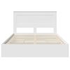 vidaXL Letto con Contenitore Bianco 140 x 190 cm Legno multistrato