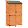 vidaXL Capanno da Giardino Marrone 106,5 x 56 x 176 cm