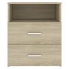 vidaXL Comodino Rovere Sonoma 50x32x60 cm