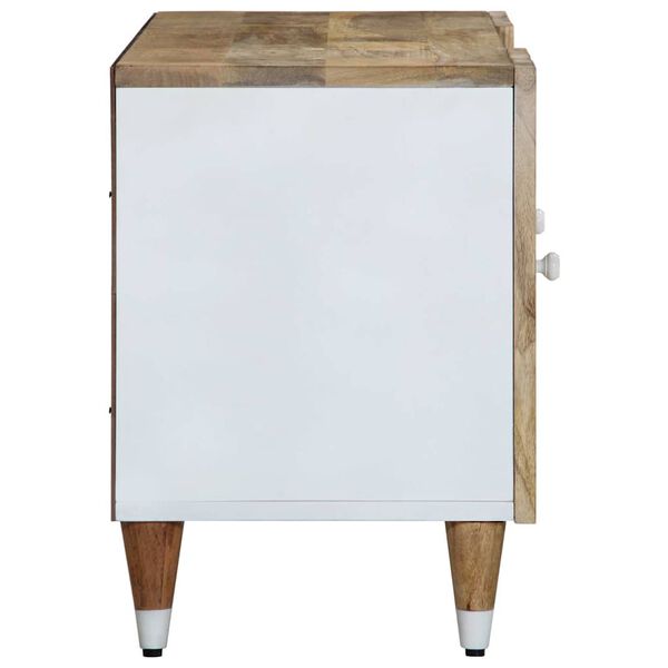 vidaXL Mobile Porta TV 105x33,5x46 cm in Legno Massello di Mango