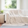 vidaXL Coperta Beige 270 x 240 cm Panno