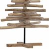 vidaXL Albero di Natale Marrone 120 cm Legno massello di teak