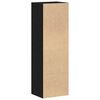 vidaXL Libreria Rovere Nero 36x30x114 cm in Legno Multistrato