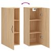vidaXL Mobile a Parete Rovere Sonoma 34,5x34x90 cm Legno Multistrato