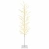 vidaXL Albero di Natale a betulla Bianco 20 x 20 x 180 cm Acciaio