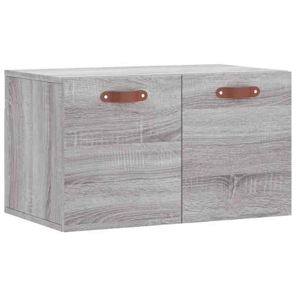 vidaXL Mobile a Parete Grigio Sonoma 60x36,5x35cm in Legno Multistrato