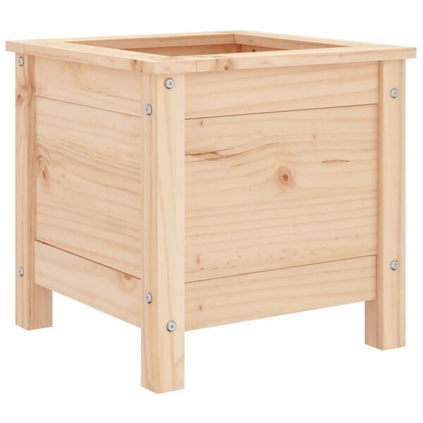 vidaXL Fioriera da Giardino 40x40x39 cm in Legno Massello di Pino