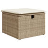 vidaXL Set di divani con cuscino Beige e Crema polyrattan