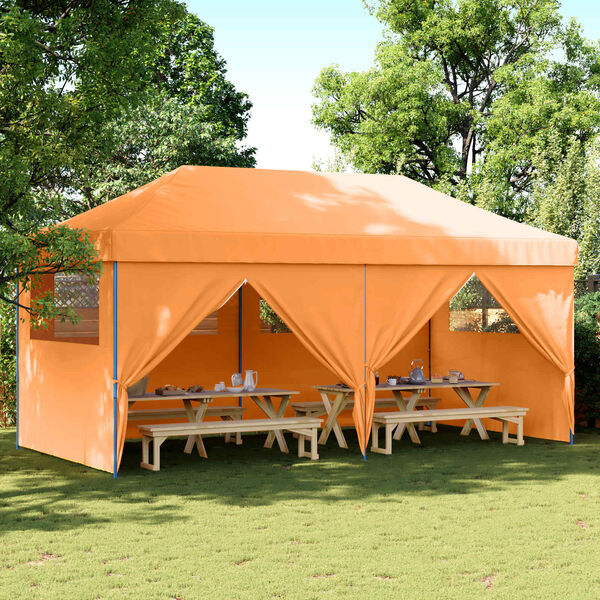 vidaXL Tenda Party Arancione 292 x 580 x 315 cm Tessuto Oxford