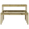 vidaXL Tavolo da Picnic 110x134x75 cm in Legno Impregnato di Pino