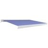vidaXL Tenda a Cassonetto Motorizzata 400x300 cm Blu e Bianco