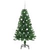vidaXL Albero di Natale artificiale con 150 LED Verde 150 cm