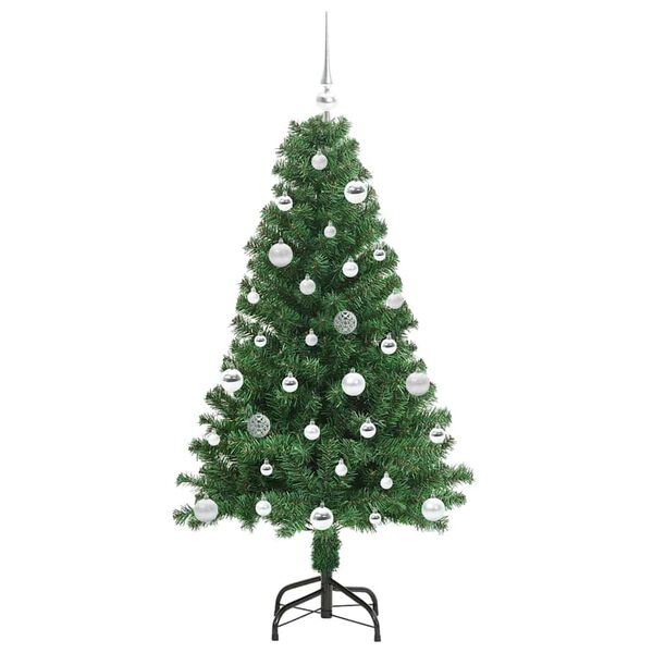 vidaXL Albero di Natale artificiale con 150 LED Verde 150 cm