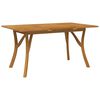 vidaXL Tavolo da Giardino 150x90x75 cm Legno Massello di Acacia