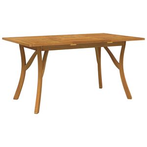 vidaXL Tavolo da Giardino 150x90x75 cm Legno Massello di Acacia