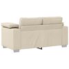 vidaXL Divano 2 pcs Crema 219 x 80 x 82 cm Tessuto