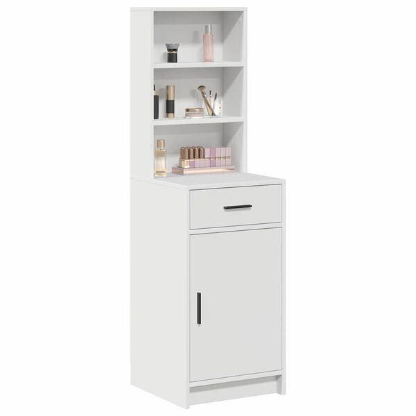 vidaXL Credenza Bianco 40 x 40,5 x 135 cm Legno multistrato