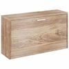 vidaXL Panchina con Scarpiera Colore Rovere 80x24x45 cm