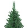 vidaXL Albero di Natale con luci a corde decorative Verde 400 cm PVC