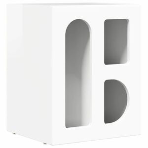 vidaXL Comodino ELST Bianco Lucido 40 x 35 x 50 cm