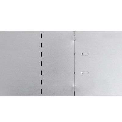 vidaXL Set 5 pz Bordo prato flessibile in acciaio galvanizzato 100 x 14 cm