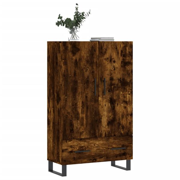 vidaXL Credenza Rovere Fumo 69,5x31x115 cm in Legno Multistrato