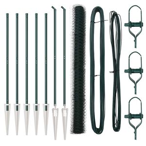 vidaXL Palo della recinzione Verde