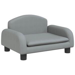 vidaXL Lettino per Cani Grigio Chiaro 50x40x30 cm in Tessuto