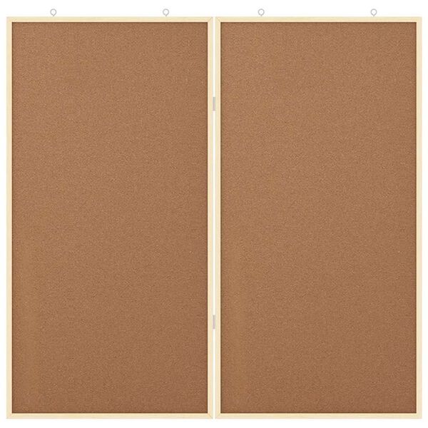 vidaXL Bacheca degli Annunci Marrone 80 x 80 x 1.4 cm