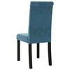 vidaXL Sedie da Pranzo 4 pz Blu in Velluto