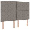 vidaXL Letto a Sorgente LED con testiera Talpa 160 x 200 cm Tessuto