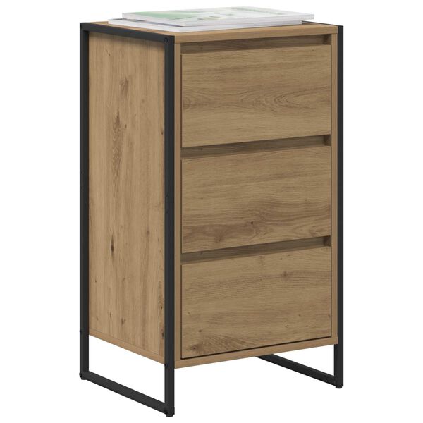 vidaXL Credenza Rovere Artigianale 42 x 36 x 75.5 cm Legno multistrato