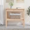 vidaXL Tavolo Consolle 80x40x75 cm in Legno Massello di Pino