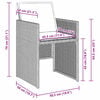 vidaXL Set da Pranzo per Giardino 5 pcs Grigio chiaro polyrattan