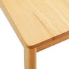 vidaXL Sedia da pranzo 2 pcs Naturale Legno di gomma solido