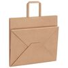 vidaXL Sacchetti di Carta 250 pz con Manici Marrone 32x22x28 cm