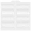 vidaXL Porte a Battente 1-Paio Design a Lamelle Bianco 100x100 cm