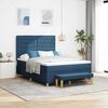 vidaXL Letto a molle con materasso Blu 140 x 190 cm Tessuto