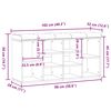 vidaXL Panca Porta Scarpe Rovere Artigianale 102x32x50 cm Truciolato