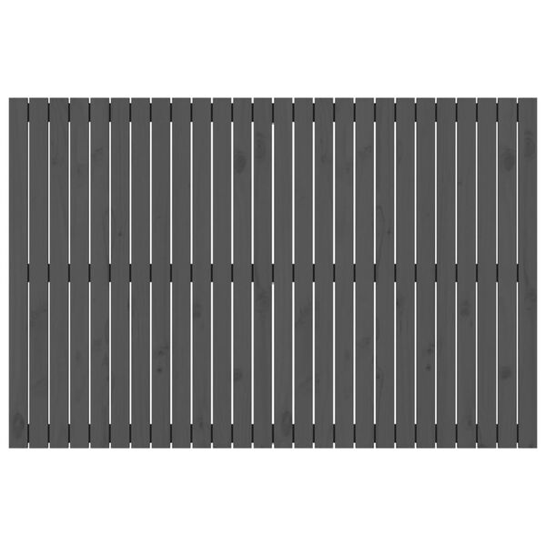 vidaXL Testiera da Parete Grigia 166x3x110 cm Legno Massello di Pino