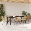 vidaXL Set da Pranzo per Giardino 7 pcs Marrone
